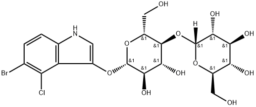 5-Bromo-4-chloro-3-indolyl a-D-maltopyranoside 구조식 이미지