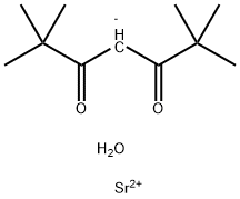 Bis(2,2,6,6-tetramethyl-3,5-heptanedionato)strontium hydrate [Sr(TMHD)2 Structure