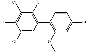 2,3,4,4',5-Pentachloro-2'-methoxy-1,1'-biphenyl Structure