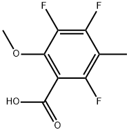 2,4,5-Trifluoro-6-methoxy-3-methylbenzoic acid Structure