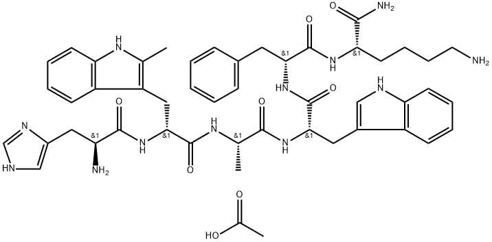 Hexarelin acetate Structure