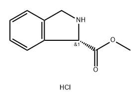 1H-Isoindole-1-carboxylic acid, 2,3-dihydro-, methyl ester, hydrochloride (1:1), (1S)- Structure