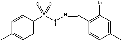 N'-(2-bromo-4-methylbenzylidene)-4-methylbenzenesulfonohydrazide Structure