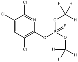 Chlorpyrifos-methyl D6 (dimethyl D6) 구조식 이미지
