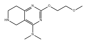 5,6,7,8-Tetrahydro-2-(2-methoxyethoxy)-N,N-dimethylpyrido[4,3-d]pyrimidin-4-amine Structure