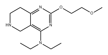 N,N-Diethyl-5,6,7,8-tetrahydro-2-(2-methoxyethoxy)pyrido[4,3-d]pyrimidin-4-amine 구조식 이미지