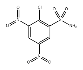 벤젠술폰아미드,2-클로로-3,5-디니트로-,라디칼이온(1-)(9CI) 구조식 이미지