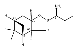 (R)-BoroAbu-(+)-Pinanediol Structure