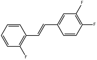 (E)-1,2-difluoro-4-(2-fluorostyryl)benzene Structure