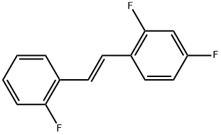 (E)-2,4-difluoro-1-(2-fluorostyryl)benzene Structure