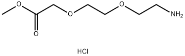 Acetic acid, 2-[2-(2-aminoethoxy)ethoxy]-, methyl ester, hydrochloride (1:1) Structure