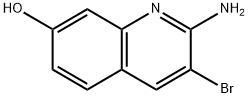 2-Amino-3-bromoquinolin-7-ol Structure