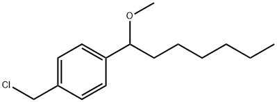 1-(Chloromethyl)-4-(1-methoxyheptyl)benzene Structure