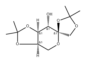 (3aR,3aβ,6R,7aβ)-2,2,2',2'-Tetramethyl-3a,4,7,7a-tetrahydrospiro[6H-1,3-dioxolo[4,5-c]pyran-6,4'-[1,3]dioxolane]-7β-ol Structure