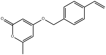 4-[(4-Ethenylphenyl)methoxy]-6-methyl-2H-pyran-2-one Structure