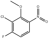 2-Chloro-1-fluoro-3-methoxy-4-nitrobenzene Structure