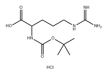 (Tert-butoxycarbonyl)arginine hydrochloride Structure