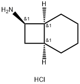 rac-(1R,6R,7S)-bicyclo[4.2.0]octan-7-amine hydrochloride Structure
