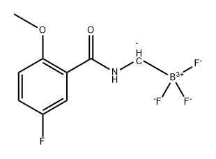 Borate(1-), trifluoro[[(5-fluoro-2-methoxybenzoyl)amino]methyl]-, (T-4)- Structure