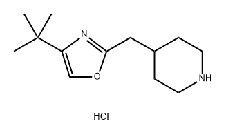 4-[(4-tert-butyl-1,3-oxazol-2-yl)methyl]piperidine dihydrochloride Structure