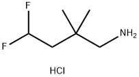 4,4-difluoro-2,2-dimethylbutan-1-amine hydrochloride Structure