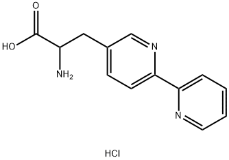 3-([2,2'-Bipyridin]-5-yl)-2-aminopropanoic acid trihydrochloride 구조식 이미지