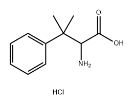 2-Amino-3-methyl-3-phenylbutanoic acid hydrochloride Structure