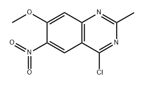 4-Chloro-7-methoxy-2-methyl-6-nitroquinazoline 구조식 이미지