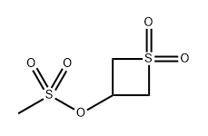 3-Thietanol, 3-methanesulfonate, 1,1-dioxide Structure