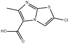 2-chloro-6-methyl-imidazolo[2,1-b]thiazole-5-carboxylic acid Structure