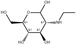 2-deoxy-2-ethylamino-D-glucose Structure