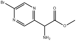 Methyl 2-amino-2-(5-bromopyrazin-2-yl)acetate Structure