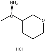 2H-Pyran-3-methanamine, tetrahydro-α-methyl-, hydrochloride (1:1), (αS)- Structure