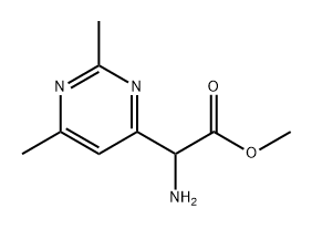 methyl 2-amino-2-(2,6-dimethylpyrimidin-4-yl)acetate Structure