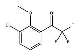 1-(3-Chloro-2-methoxyphenyl)-2,2,2-trifluoroethanone Structure