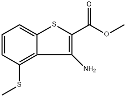 Methyl 3-amino-4-(methylthio)benzo[b]thiophene-2-carboxylate Structure