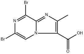 6,8-dibromo-2-methylimidazo[1,2-a]pyrazine-3-carboxylic acid Structure