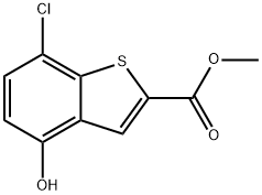 Methyl 7-chloro-4-hydroxybenzo[b]thiophene-2-carboxylate Structure