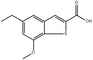 5-Ethyl-7-methoxybenzo[b]thiophene-2-carboxylic acid Structure