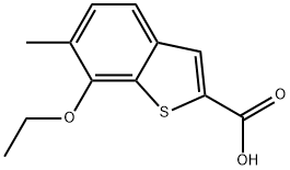 7-Ethoxy-6-methylbenzo[b]thiophene-2-carboxylic acid Structure