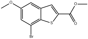 Methyl 7-bromo-5-methoxybenzo[b]thiophene-2-carboxylate Structure