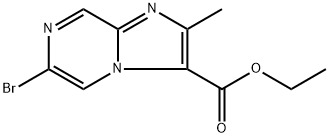 ethyl 6-bromo-2-methylimidazo[1,2-a]pyrazine-3-carboxylate Structure