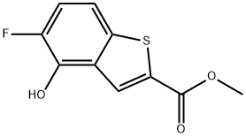 Methyl 5-fluoro-4-hydroxybenzo[b]thiophene-2-carboxylate Structure