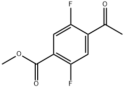 methyl 4-acetyl-2,5-difluorobenzoate Structure