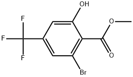 Methyl 2-bromo-6-hydroxy-4-(trifluoromethyl)benzoate Structure