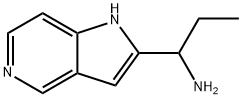 1-(1H-pyrrolo[3,2-c]pyridin-2-yl)propan-1-amine Structure