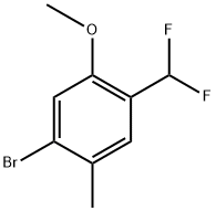 1-bromo-4-(difluoromethyl)-5-methoxy-2-methylbenzene Structure