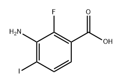 3-amino-2-fluoro-4-iodobenzoic acid Structure