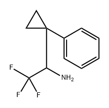 Cyclopropanemethanamine, 1-phenyl-α-(trifluoromethyl)- Structure