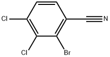 2-Bromo-3,4-dichlorobenzonitrile Structure